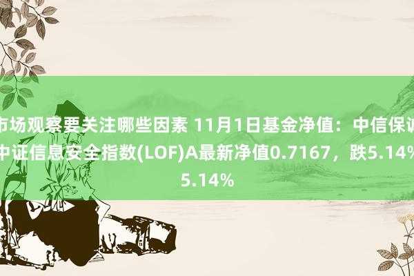 市场观察要关注哪些因素 11月1日基金净值：中信保诚中证信息安全指数(LOF)A最新净值0.7167，跌5.14%