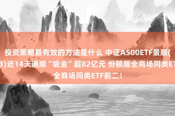 投资策略最有效的方法是什么 中证A500ETF景顺(159353)近14天通顺“吸金”超82亿元 份额居全商场同类ETF前二！