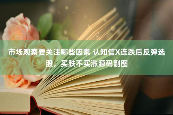 市场观察要关注哪些因素 认知信X连跌后反弹选股，买跌不买涨源码副图