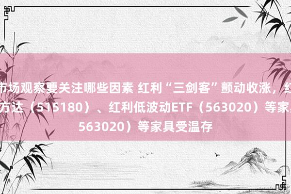 市场观察要关注哪些因素 红利“三剑客”颤动收涨，红利ETF易方达（515180）、红利低波动ETF（563020）等家具受温存